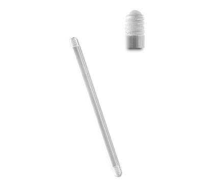 BioPlast classic barbell type rod Transparent - BP-009