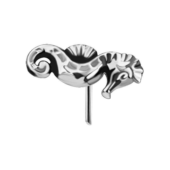 Attachment push in - with white zircons - CoCr NF - gold - PI-028