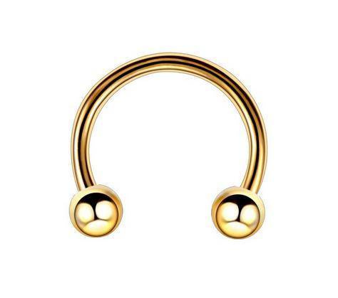 Horseshoe - classic gold - P-001