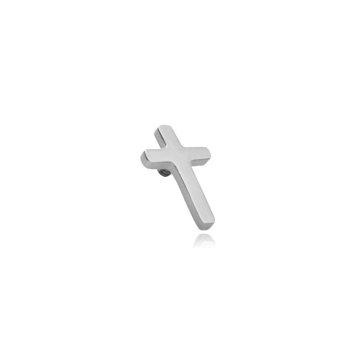 Titanium attachment cross - silver - TNA-185