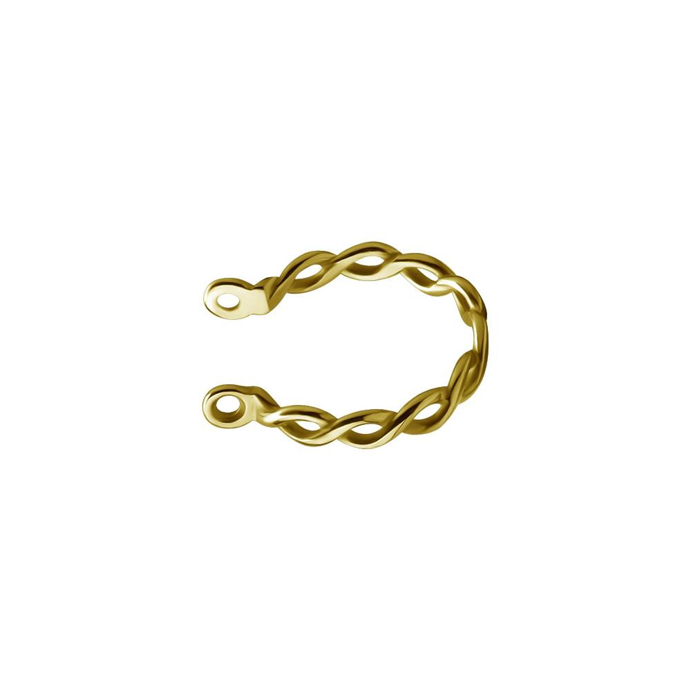 Decorative hoop for barbell - gold - D-002