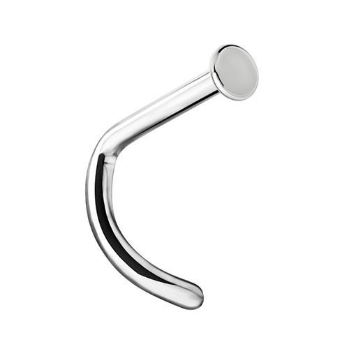 Titanium nose screw with internal thread - silver - TN-033