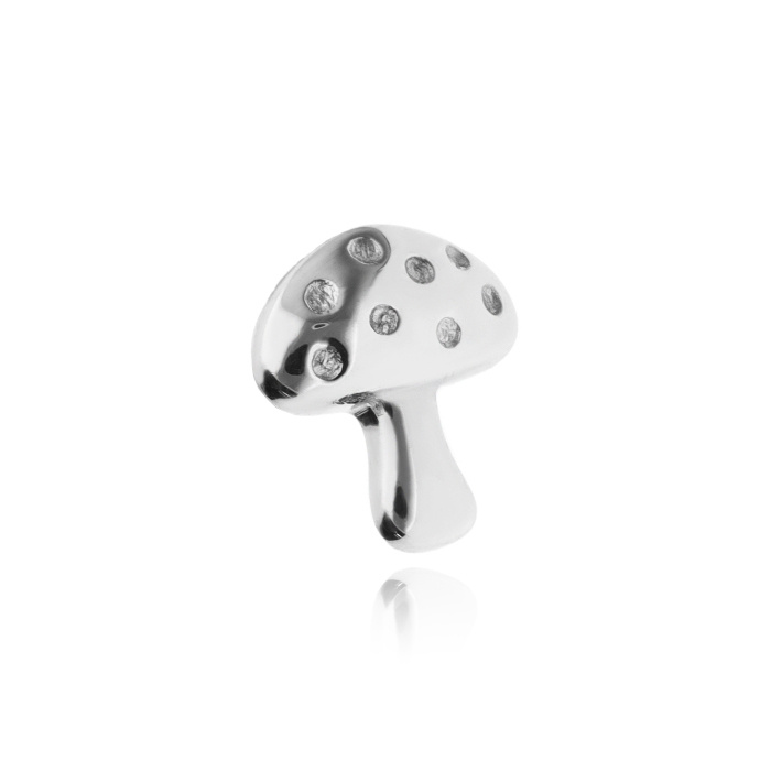 Titanium attachment mushroom - silver - TNA-090