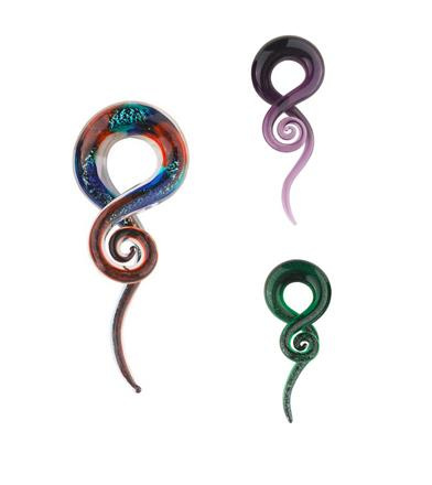 Glass Spiral Swan Color-Left - PT-103