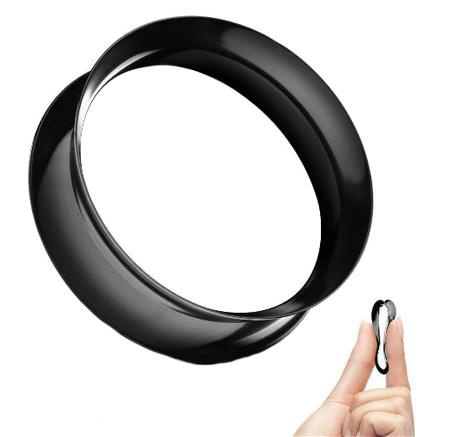 Silicone tunnel black  earskin - PT-001