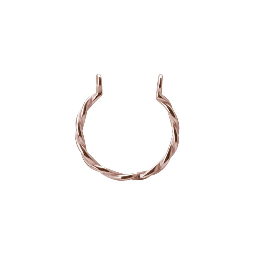 Decorative hoop for barbell - rose gold - D-002