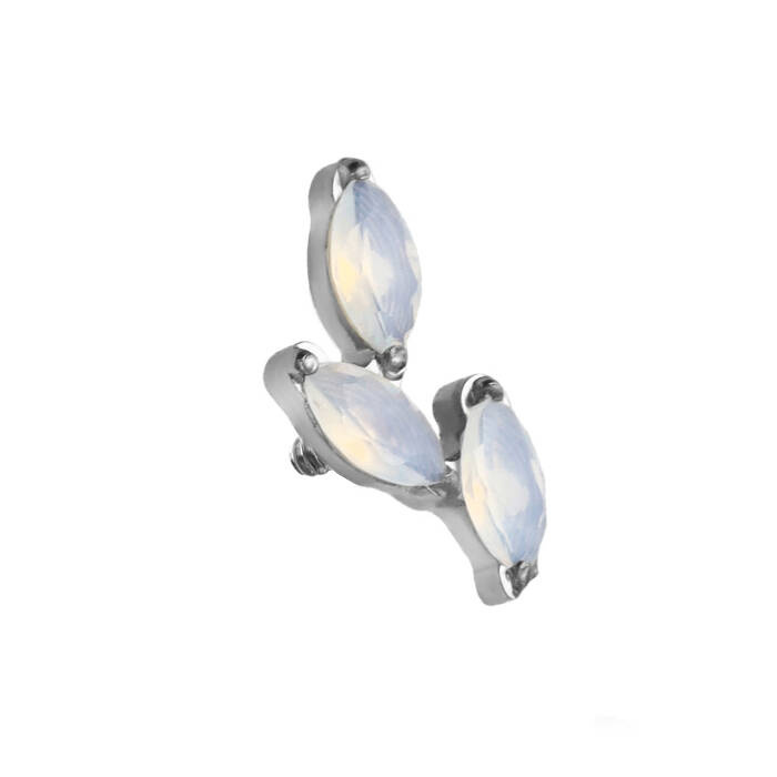 Titanium attachment milky silver zirconia - TNA-016