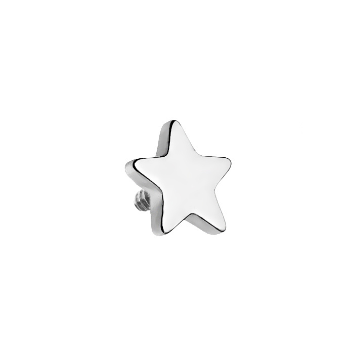 Titanium attachment silver star - TNA-021