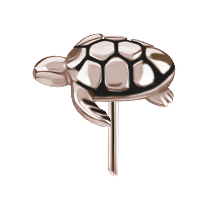 Attachment push in - with white zircons - CoCr NF - gold - PI-028