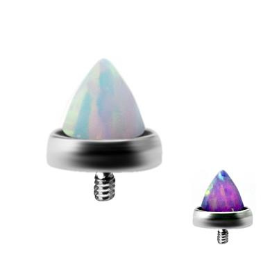 Titanium cone  purple opal - TNA-039