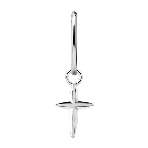 Charms - CoCr NF - silver cross - D-048