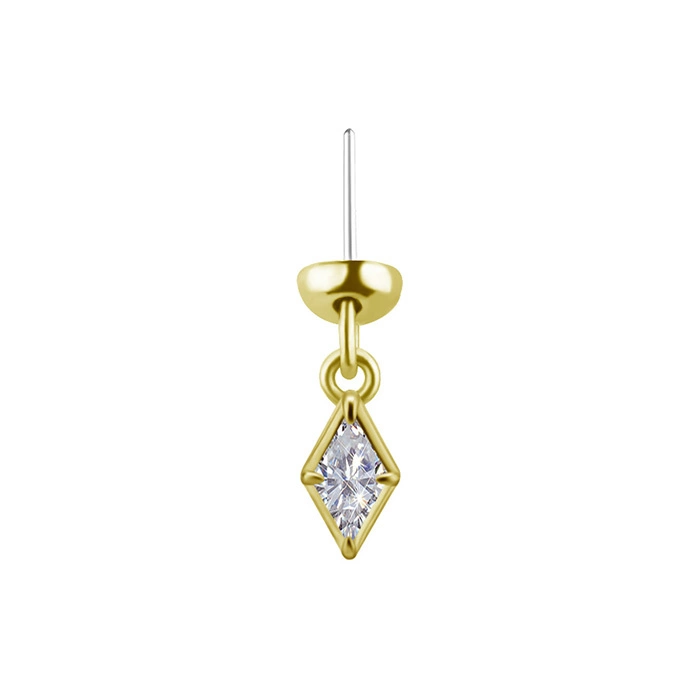 Attachment 18K gold rhombus Lab Created Diamonds - GD18K-063