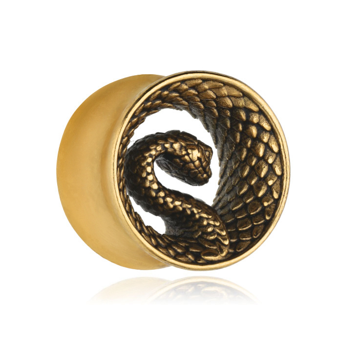 Tunnel - snake - gold - PT-036