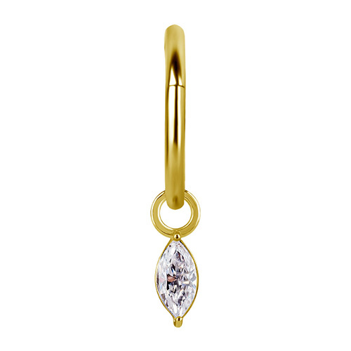 Charms - CoCr NF - gold - PREMIUM ZIRCONIA - D-036