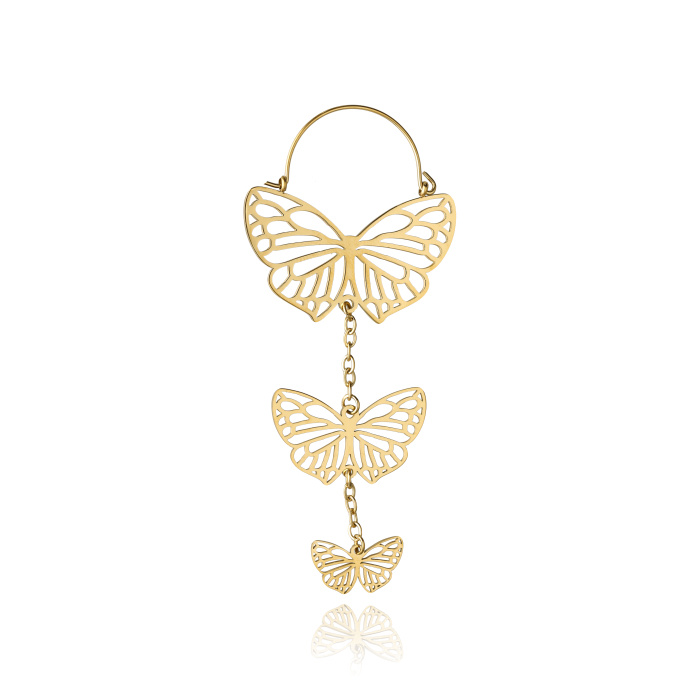 Tunnel pendant - butterflies - gold - KU-004