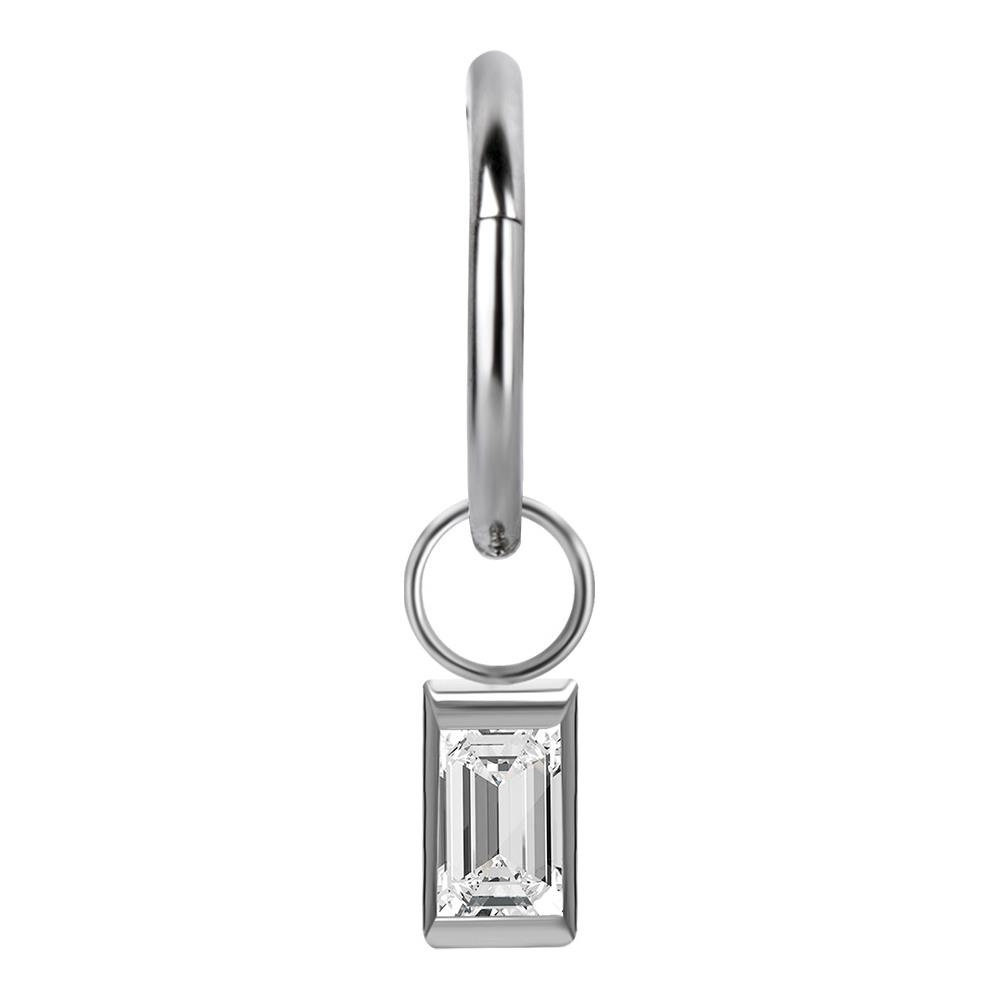 Charms - PREMIUM CRYSTAL - silver - D-007