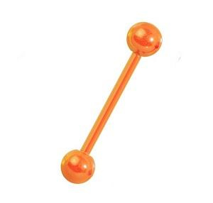 Tongue barbell matt orange - KJ-048