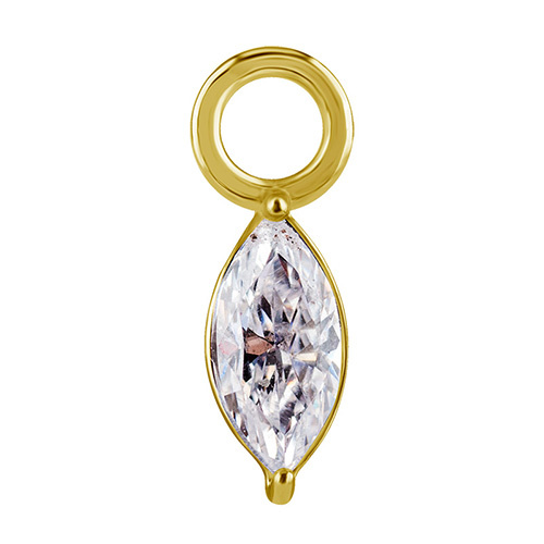 Charms - CoCr NF - gold - PREMIUM ZIRCONIA - D-036