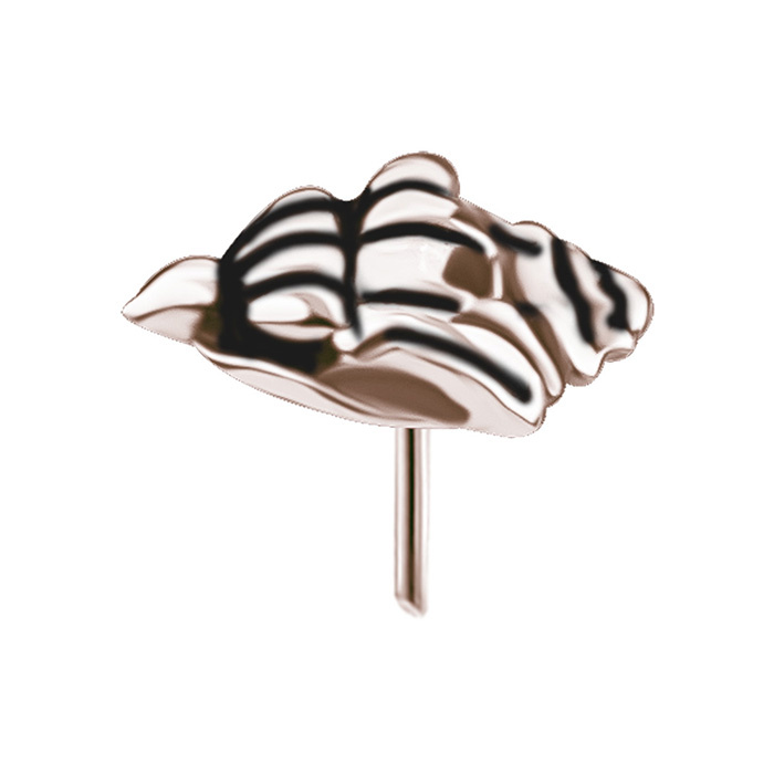 Attachment push in - with white zircons - CoCr NF - gold - PI-028