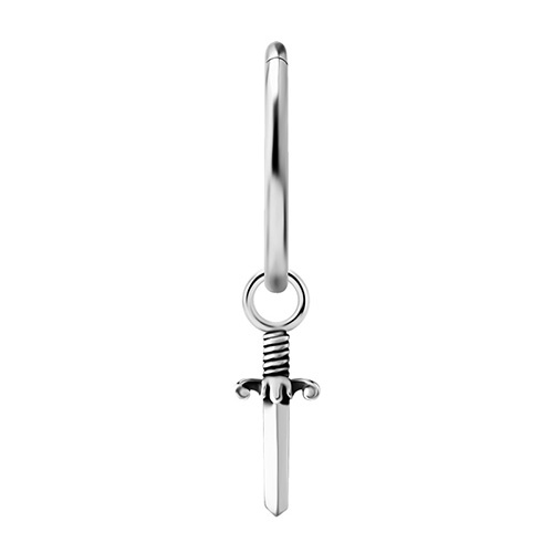 Charms - CoCr NF - silver dagger - D-037