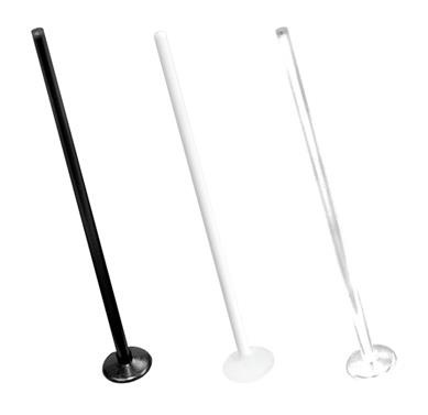 BioPlast classic labret rod Black - BP-006