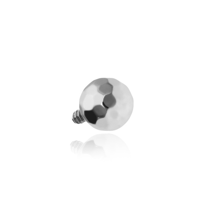 Titanium attachment disco ball - silver - TNA-072