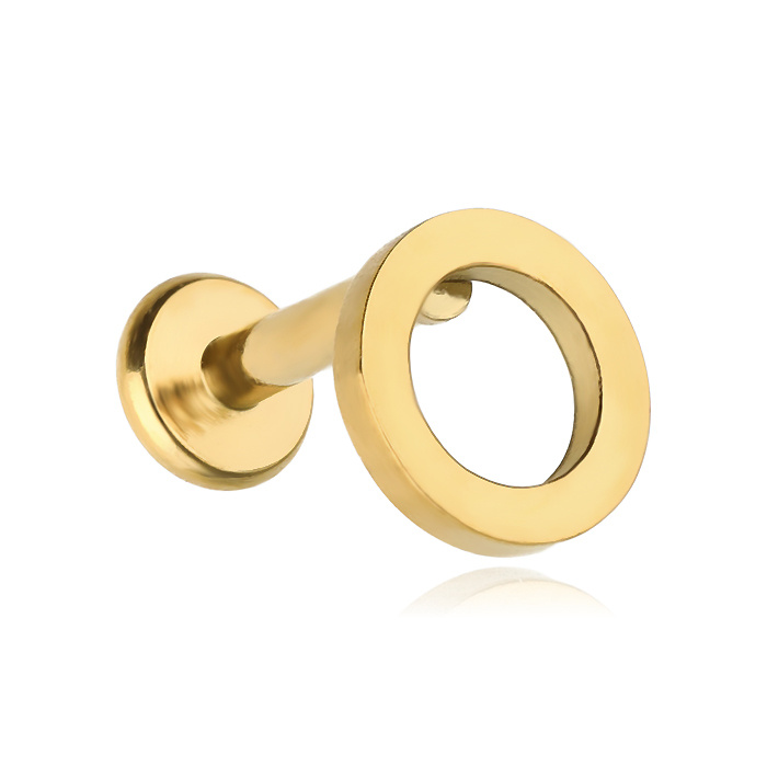 Labret ring - gold - LGW-049