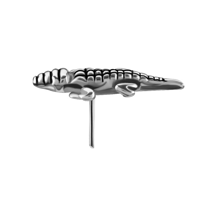 Attachment push in - with white zircons - CoCr NF - gold - PI-028