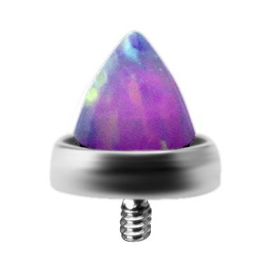 Titanium cone  purple opal - TNA-039