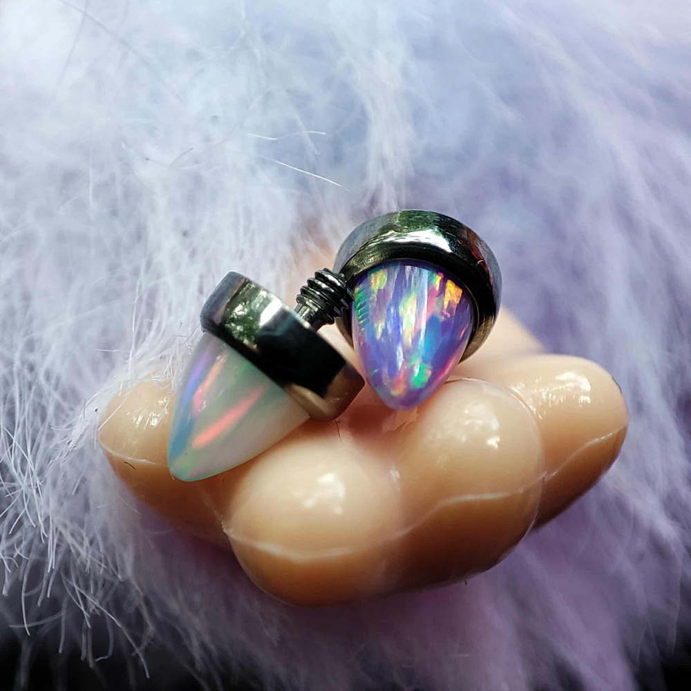 Titanium cone white opal - TNA-039