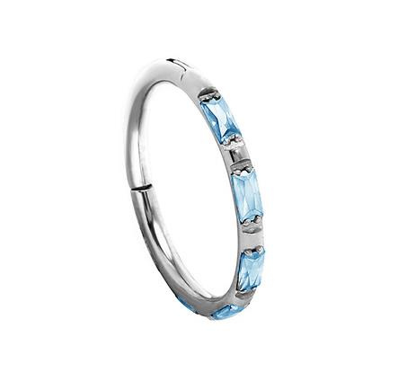 Titanium CLICKER    blue zirconia - TK-002