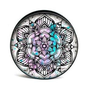 Acrylic plug - MANDALA - PT-016