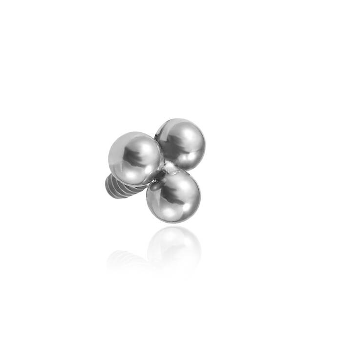 Titanium attachment for pins - silver balls - TNA-061