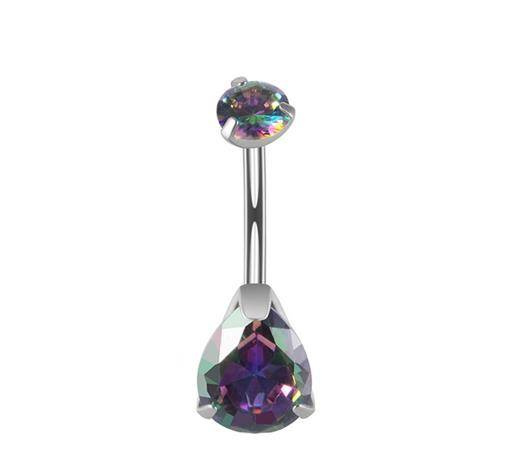 Titanium Belly button ring decorative color - TPP-015