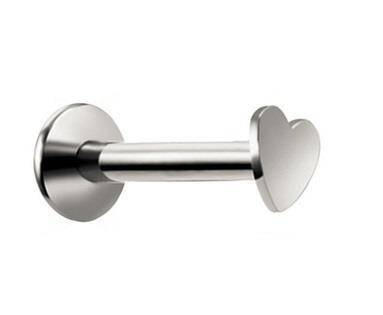 Labret heart silver - LGW-002