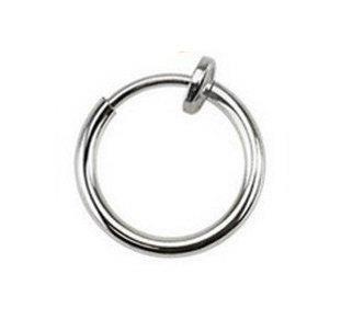 Fake ear, nose ring - without piercing Silver - FK-001