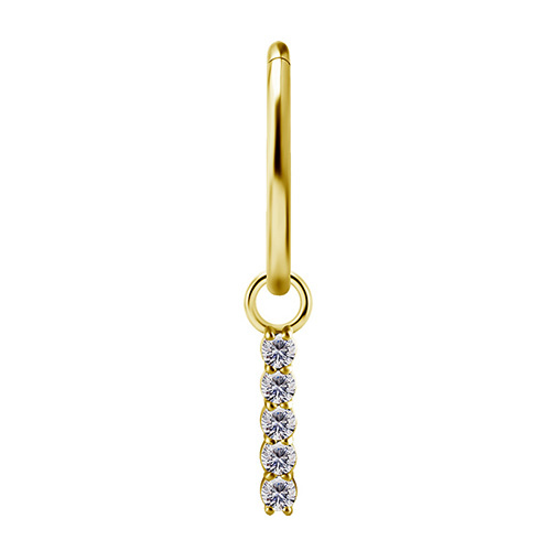 Charms - CoCr NF - gold M - PREMIUM ZIRCONIA - D-038